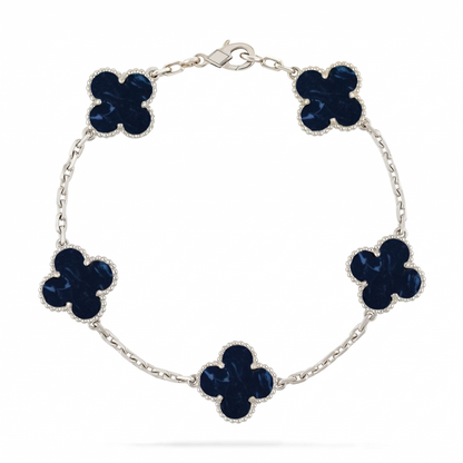 [Saipan]LUCKY CLOVER 5-MOTIF BRACELET - PIETERSITE COLLECTION
