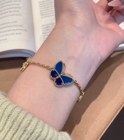 [Saipan]SPRING ENCHANTMENT BUTTERFLY & FLORAL CHARM BRACELET