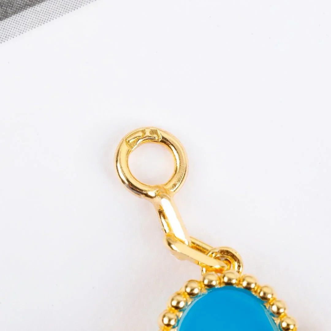 [Saipan]LUCKY CLOVER 5-MOTIF BRACELET - TURQUOISE COLLECTION