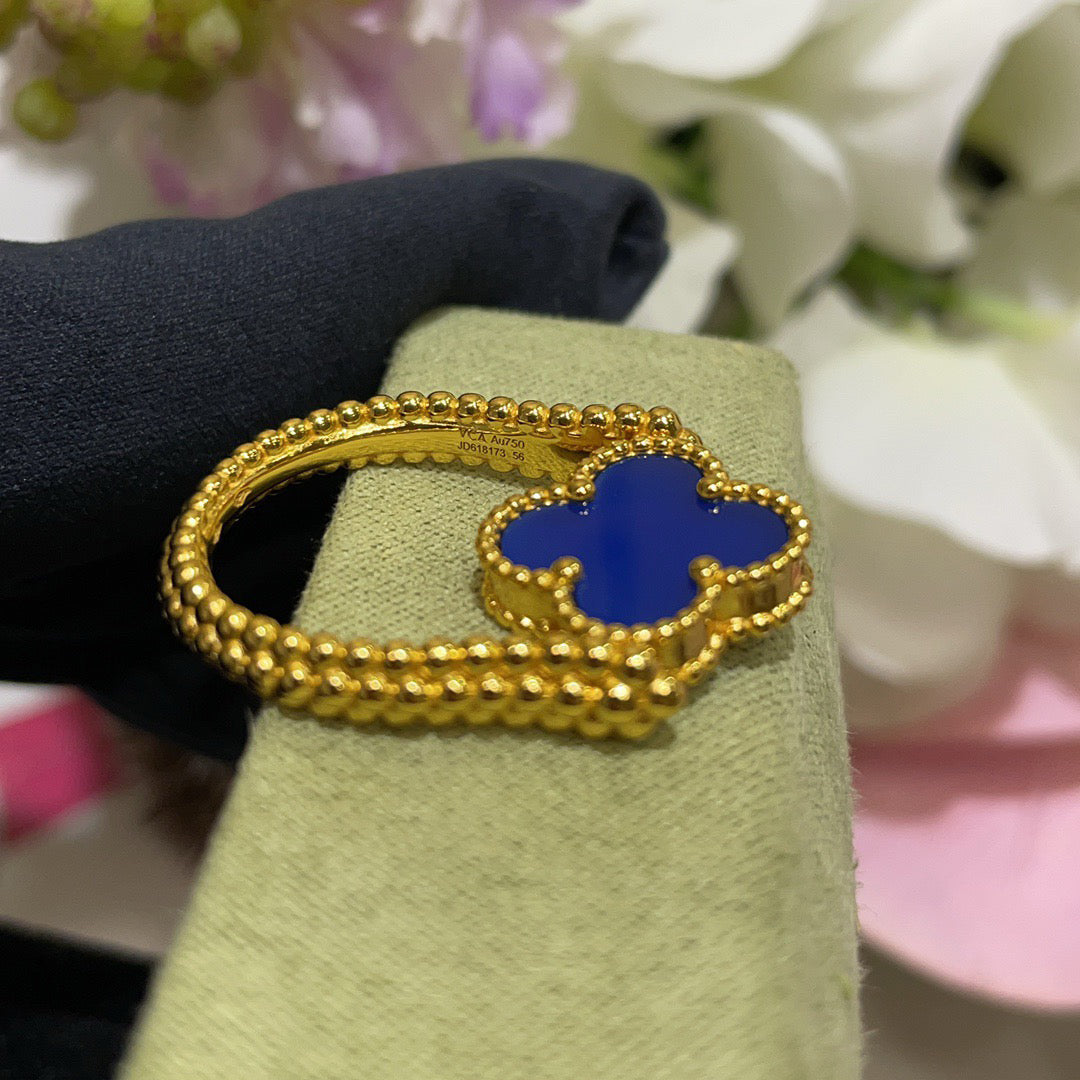 [Saipan]LUCKY CLOVER GOLD REVERSIBLE RING