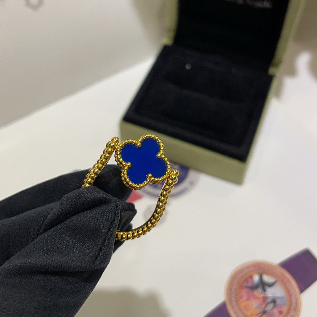 [Saipan]LUCKY CLOVER GOLD REVERSIBLE RING