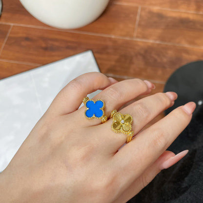 [Saipan]LUCKY CLOVER GOLD REVERSIBLE RING