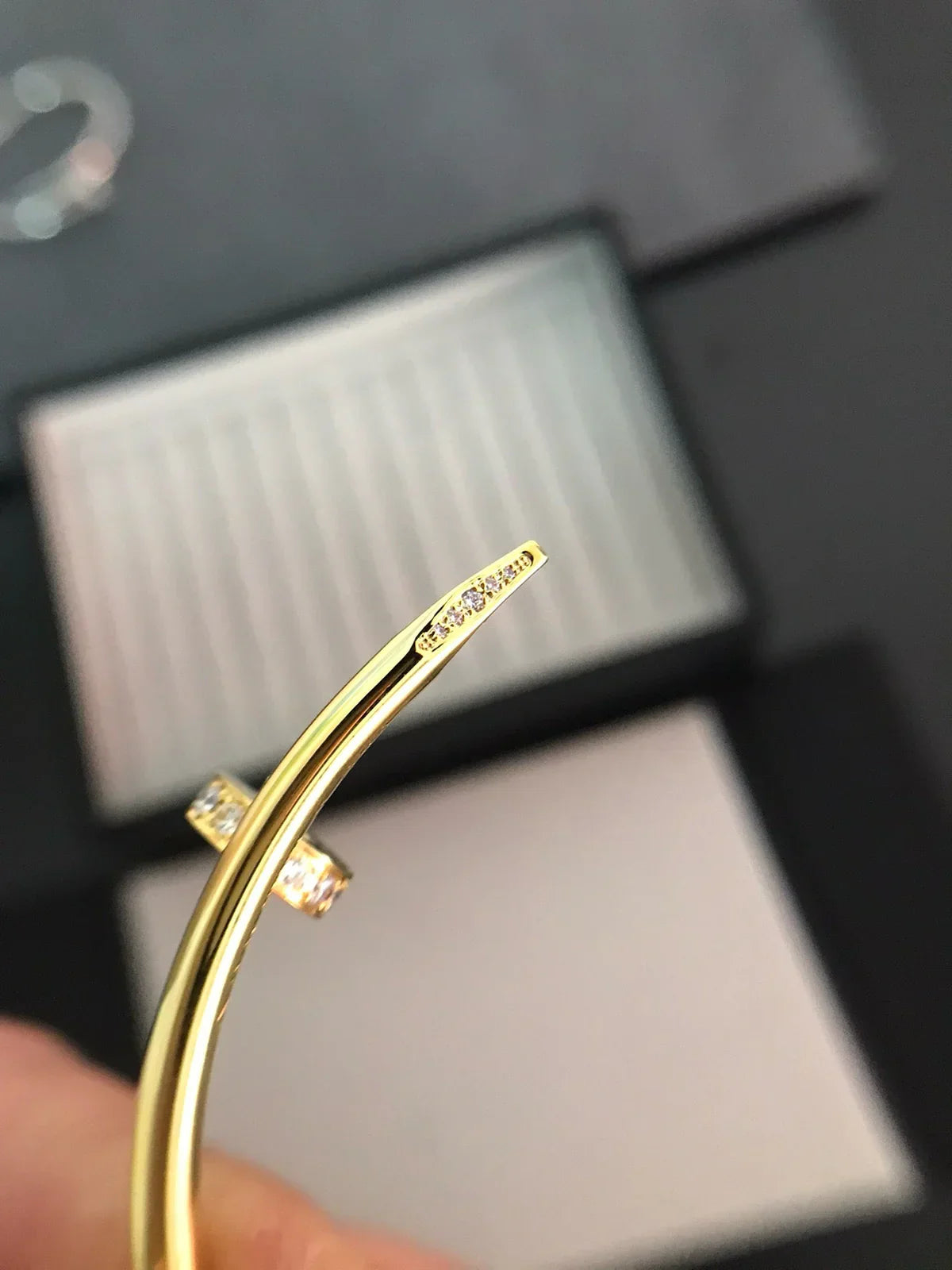 [Saipan]JUSTE UN CLOU 3.5MM CLASSIC DIAMOND BANGLE