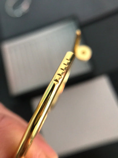 [Saipan]JUSTE UN CLOU 3.5MM CLASSIC DIAMOND BANGLE