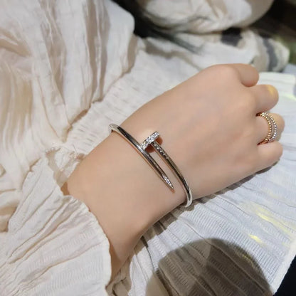 [Saipan]JUSTE UN CLOU 3.5MM CLASSIC DIAMOND BANGLE