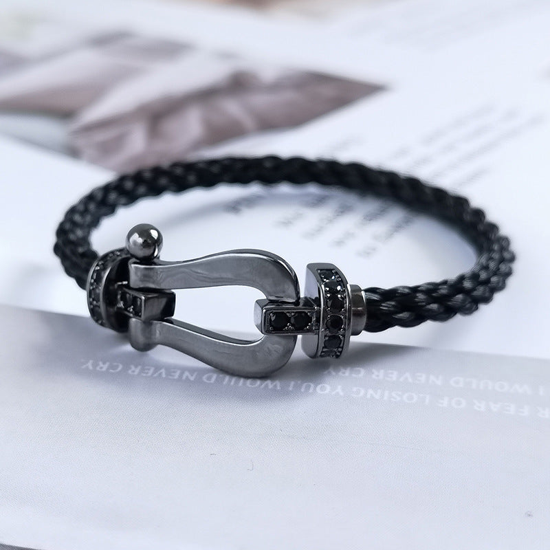 [Saipan]FORCE LARGE SERIES BLACK SAMURAI BRACELET