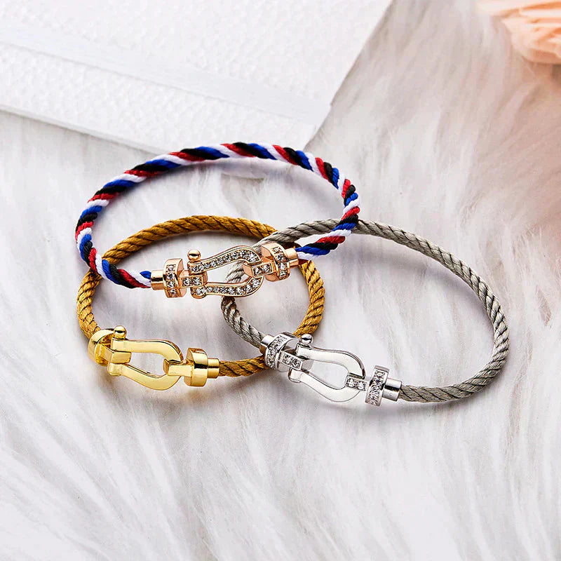 [Saipan]FORCE LARGE HORSESHOE BRACELET - GOLD