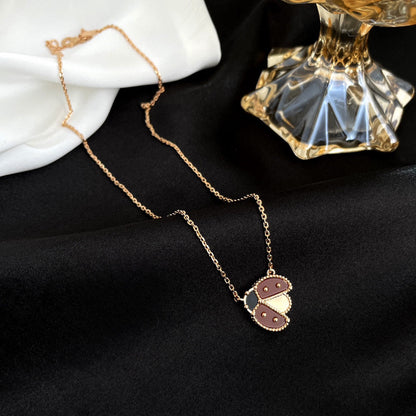 [Saipan]LUCKY CARNELIAN LADYBUG CHARM NECKLACE