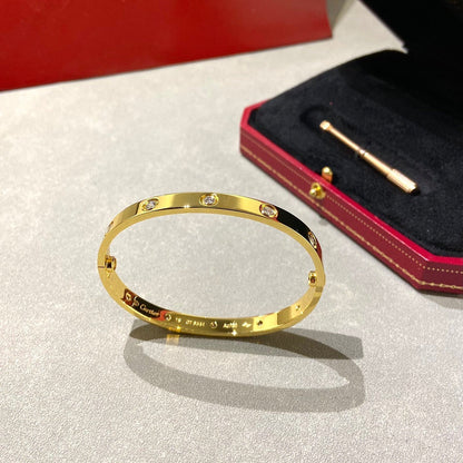 [Saipan]CLASSIC 6.1MM LOVE BANGLE - 10-DIAMOND
