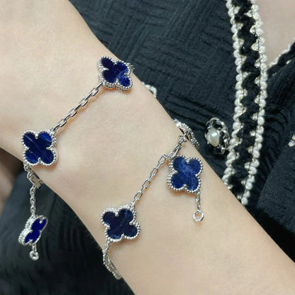 [Saipan]LUCKY CLOVER 5-MOTIF BRACELET - PIETERSITE COLLECTION