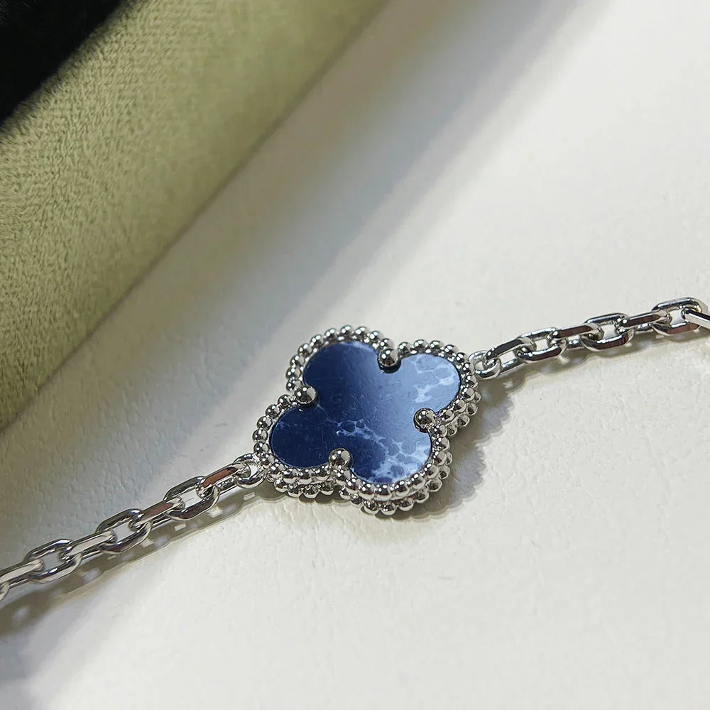 [Saipan]LUCKY CLOVER 5-MOTIF BRACELET - PIETERSITE COLLECTION