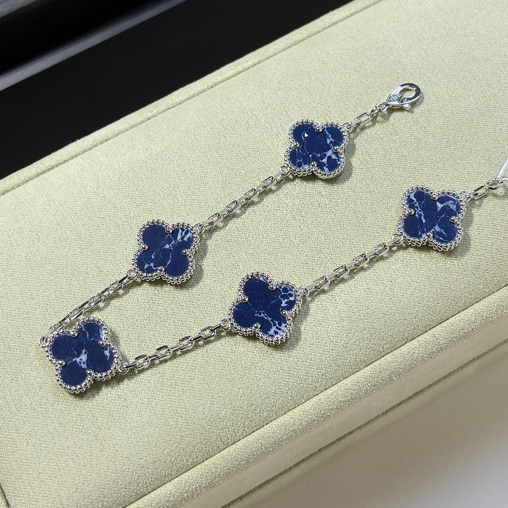 [Saipan]LUCKY CLOVER 5-MOTIF BRACELET - PIETERSITE COLLECTION