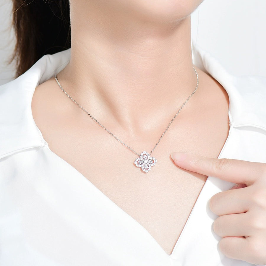 [Saipan]LOOP NECKLACE FULL MOTIF DIAMOND 16MM MULTIPLE COLORS