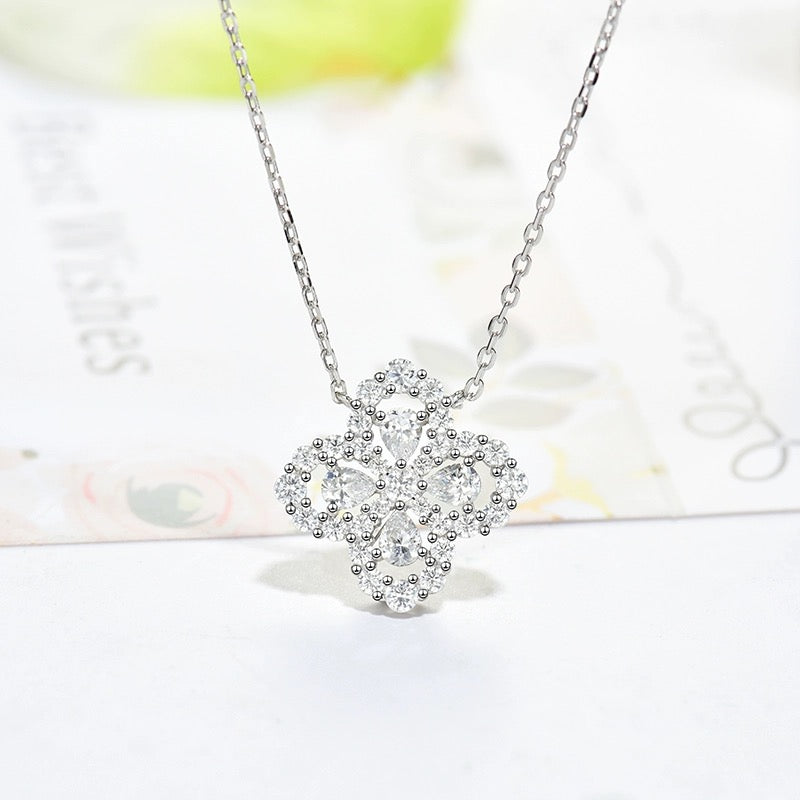[Saipan]LOOP NECKLACE FULL MOTIF DIAMOND 16MM MULTIPLE COLORS