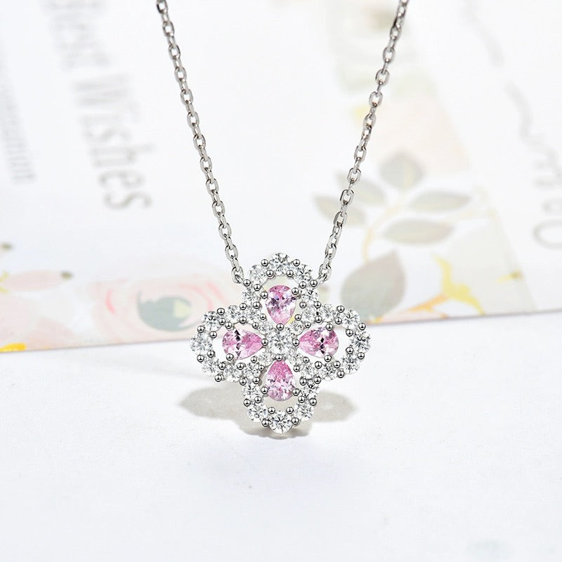 [Saipan]LOOP NECKLACE FULL MOTIF DIAMOND 16MM MULTIPLE COLORS