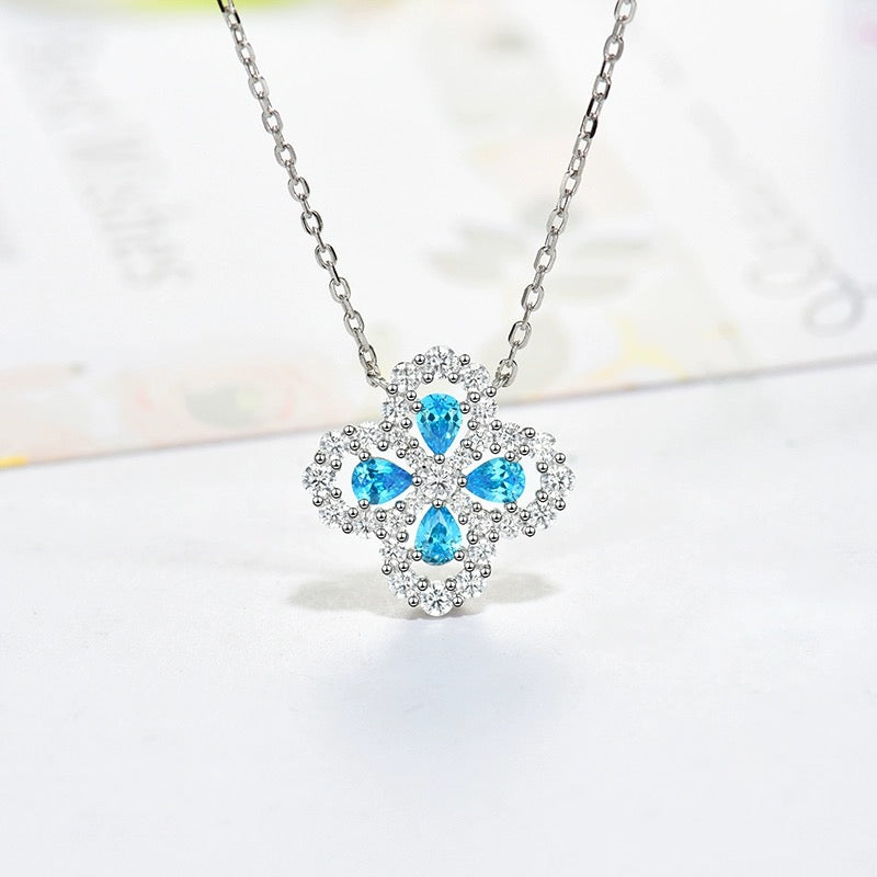 [Saipan]LOOP NECKLACE FULL MOTIF DIAMOND 16MM MULTIPLE COLORS