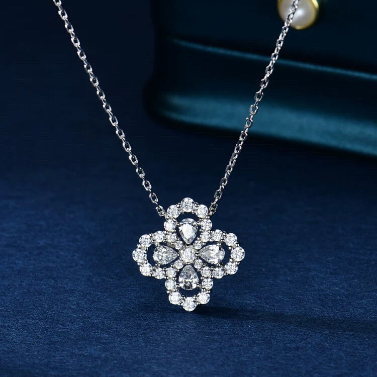 [Saipan]LOOP NECKLACE FULL MOTIF DIAMOND 16MM MULTIPLE COLORS