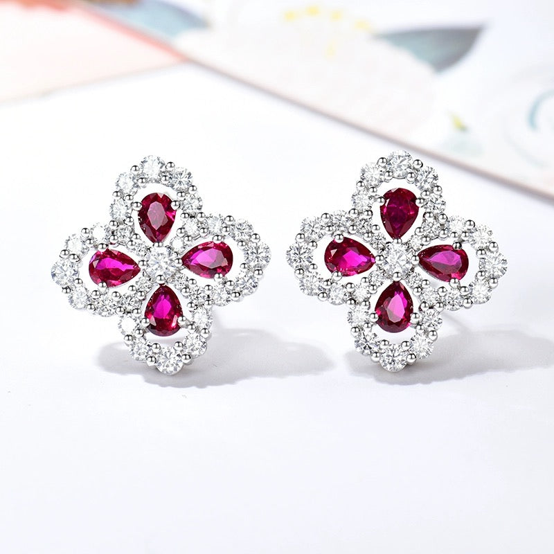 [Saipan]LOOP EARRINGS FULL MOTIF DIAMOND 16MM