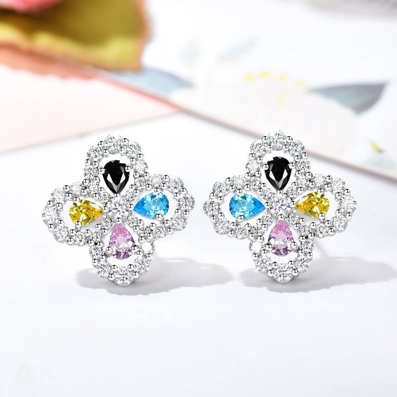 [Saipan]LOOP EARRINGS FULL MOTIF DIAMOND 16MM