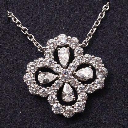[Saipan]LOOP NECKLACE FULL MOTIF DIAMOND 16MM MULTIPLE COLORS