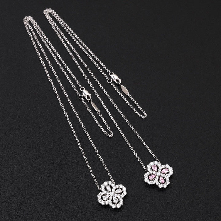 [Saipan]LOOP NECKLACE FULL MOTIF DIAMOND 16MM MULTIPLE COLORS