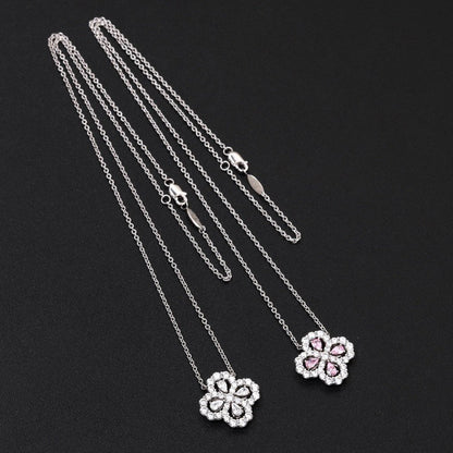 [Saipan]LOOP NECKLACE FULL MOTIF DIAMOND 16MM MULTIPLE COLORS