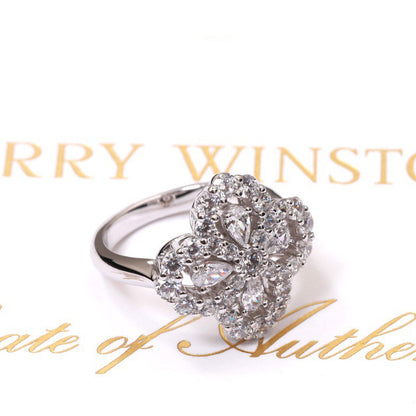 [Saipan]LOOP RING FULL MOTIF DIAMOND 16MM SILVE