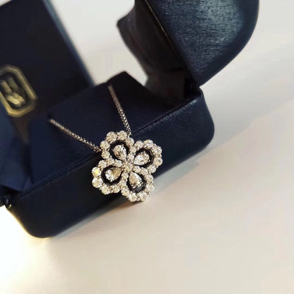 [Saipan]LOOP NECKLACE FULL MOTIF DIAMOND 16MM MULTIPLE COLORS