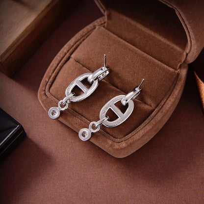 [Saipan]HM CHAINE DIAMOND EARRINGS