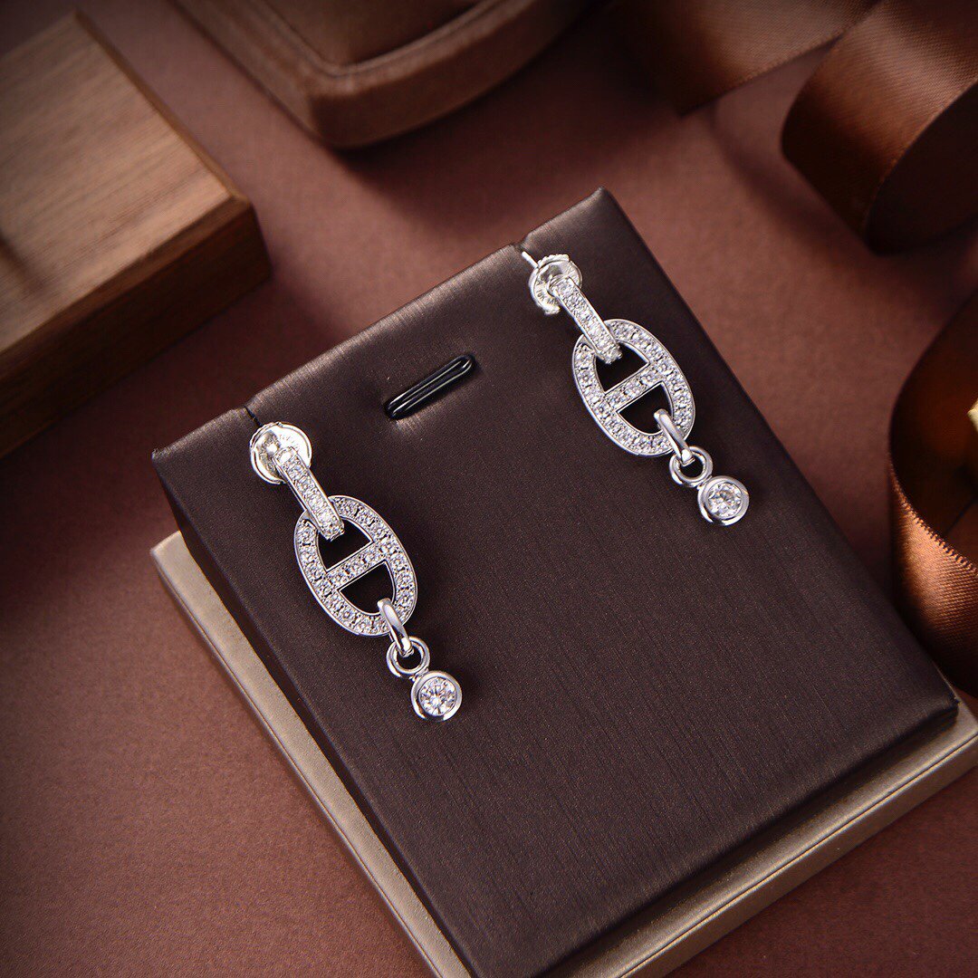 [Saipan]HM CHAINE DIAMOND EARRINGS