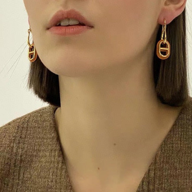 [Saipan]HM O'MAILLON GOLD EARRINGS