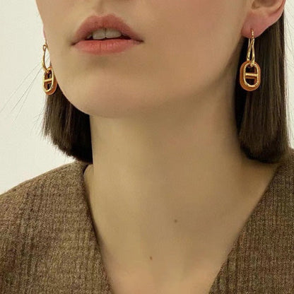 [Saipan]HM O'MAILLON GOLD EARRINGS