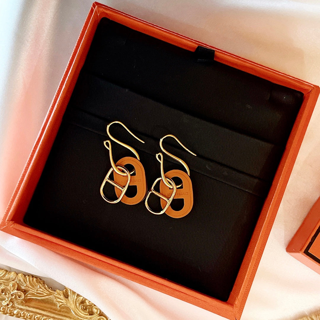 [Saipan]HM O'MAILLON GOLD EARRINGS