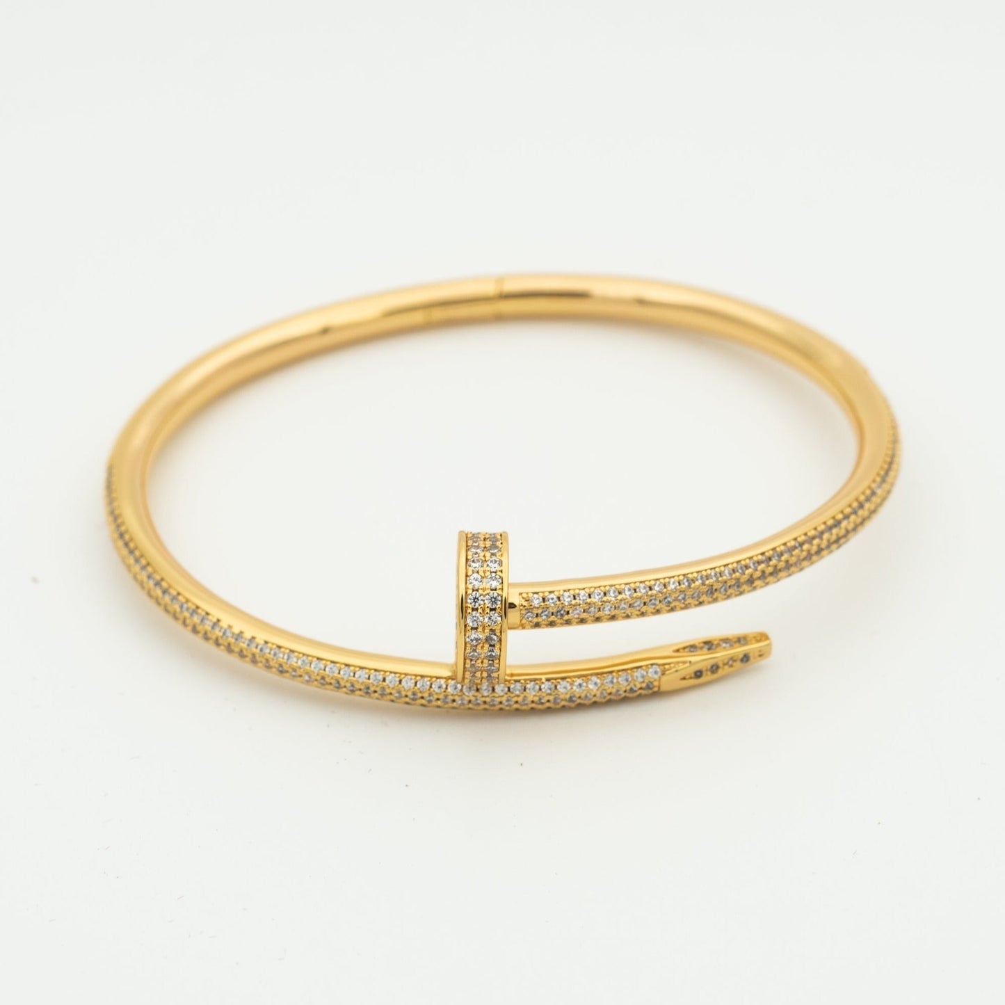 [Saipan]JUSTE UN CLOU 3.5MM FULL PAVÉ NAIL BANGLE
