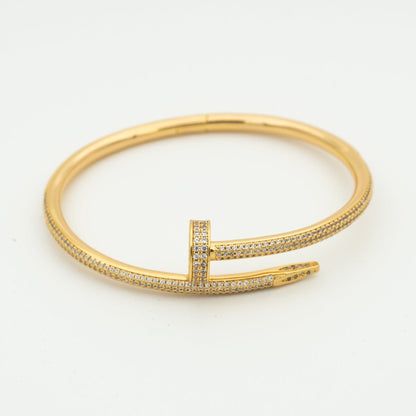 [Saipan]JUSTE UN CLOU 3.5MM FULL PAVÉ NAIL BANGLE