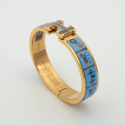 [Saipan]H ROSE GOLD BRACELET BLUE CERAMIC