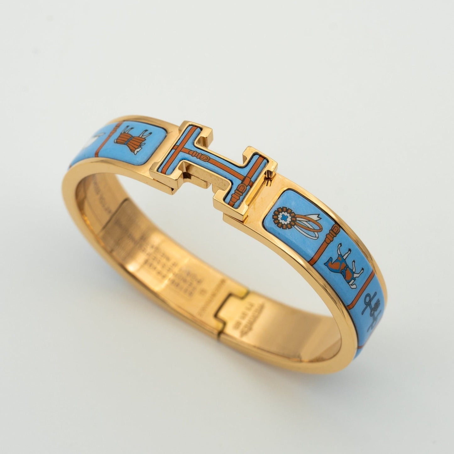 [Saipan]H ROSE GOLD BRACELET BLUE CERAMIC