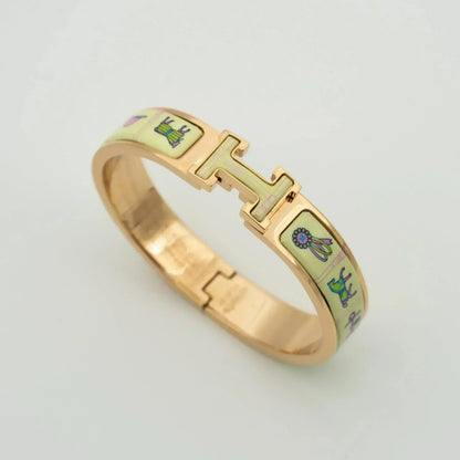 [Saipan]H ROSE GOLD BRACELET CREAM CERAMIC