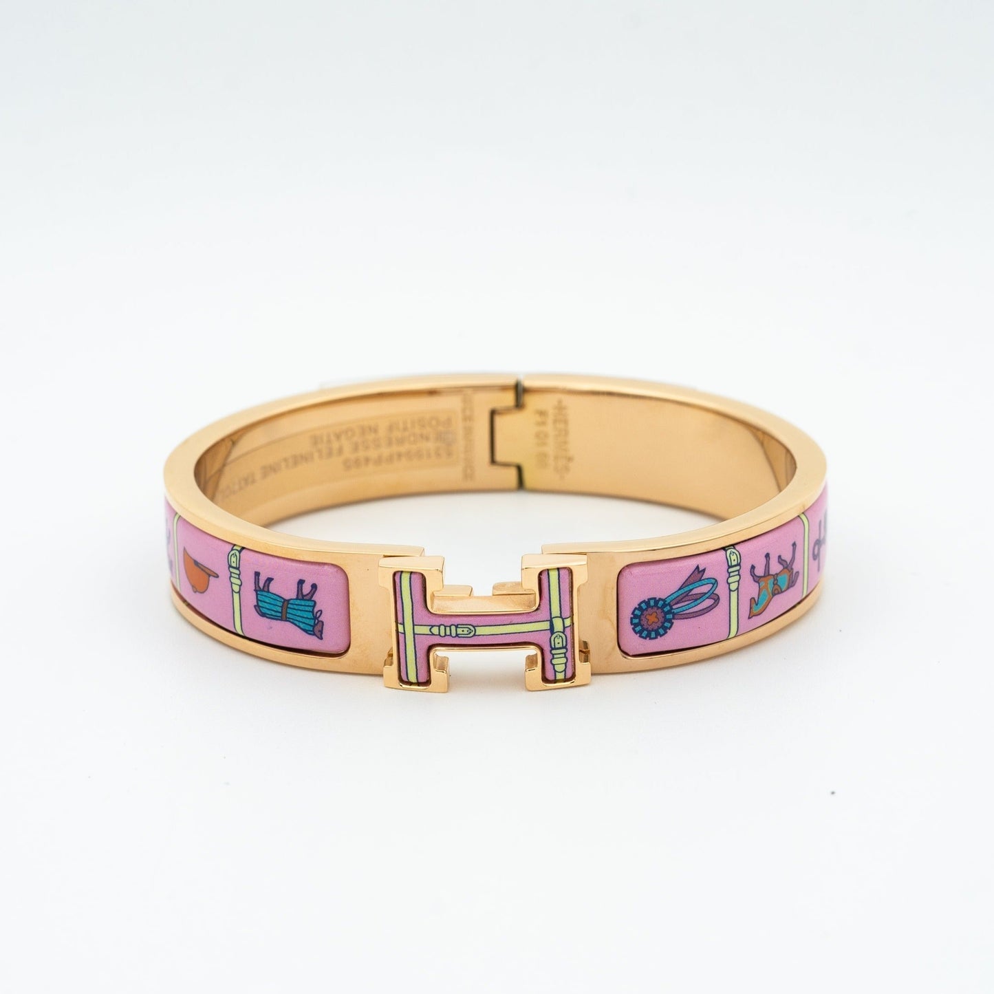 [Saipan]H ROSE GOLD BRACELET PINK CERAMIC