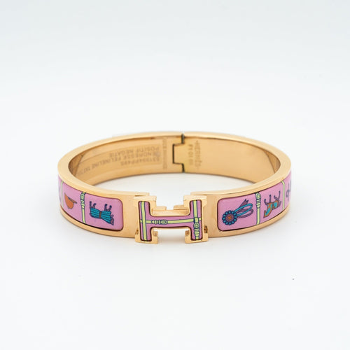 [Saipan]H ROSE GOLD BRACELET PINK CERAMIC