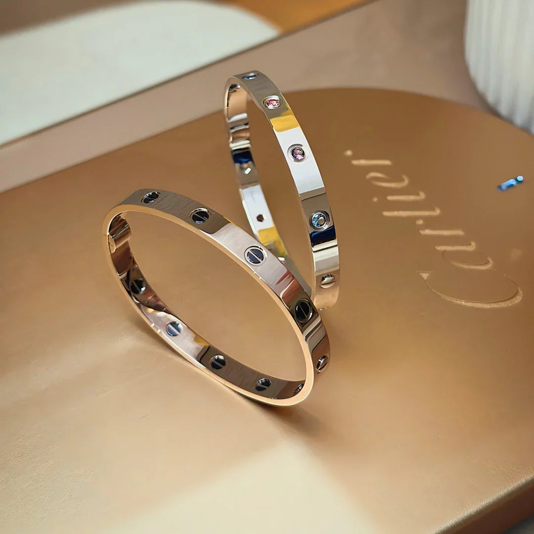 [Saipan]CLASSIC 6.1MM LOVE BRACELET 10-DIAMOND MULTICOLOR