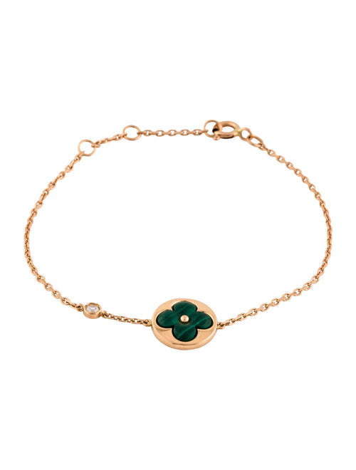 [Saipan]SUN MALACHITE 1 DIAMOND ROSE GOLD BRACELET