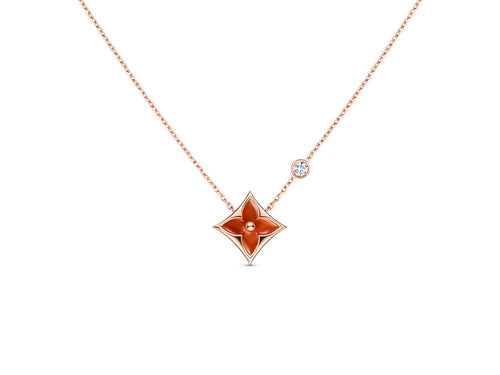 [Saipan]STAR NECKLACE ROSE GOLD 1 DIAMOND