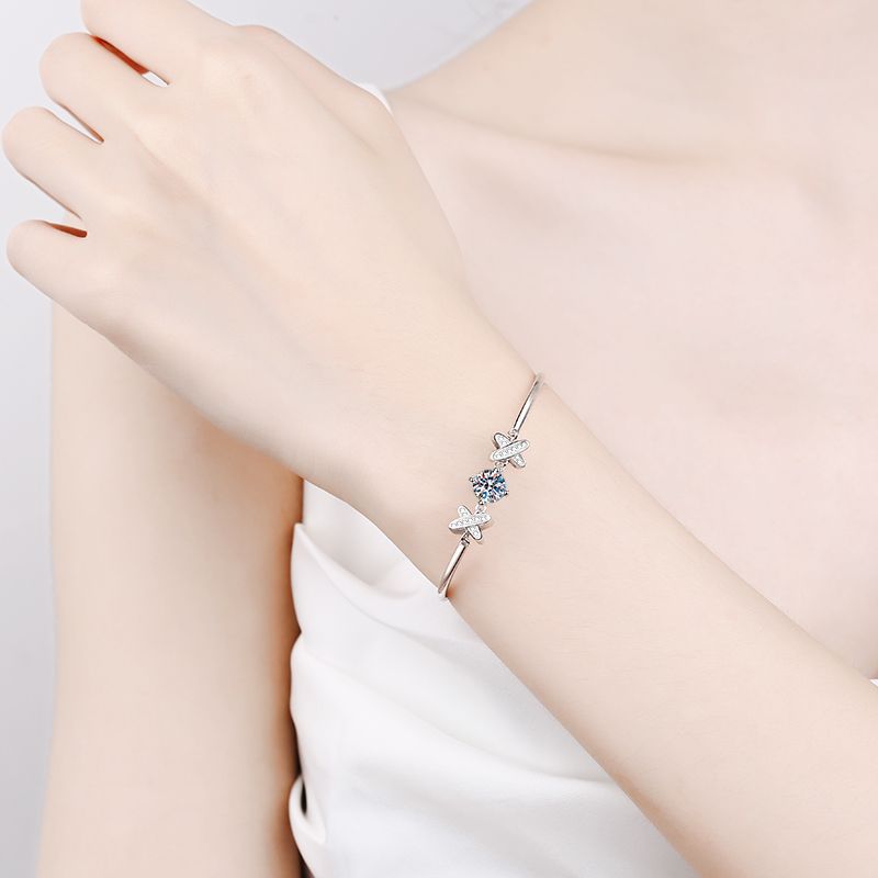 [Saipan]ELEGANT BOW-KNOT MOISSANITE BRACELET