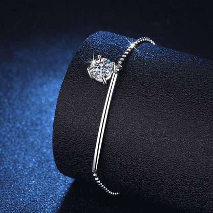 [Saipan]ELEGANT HALF-MOON CURVE MOISSANITE BRACELET