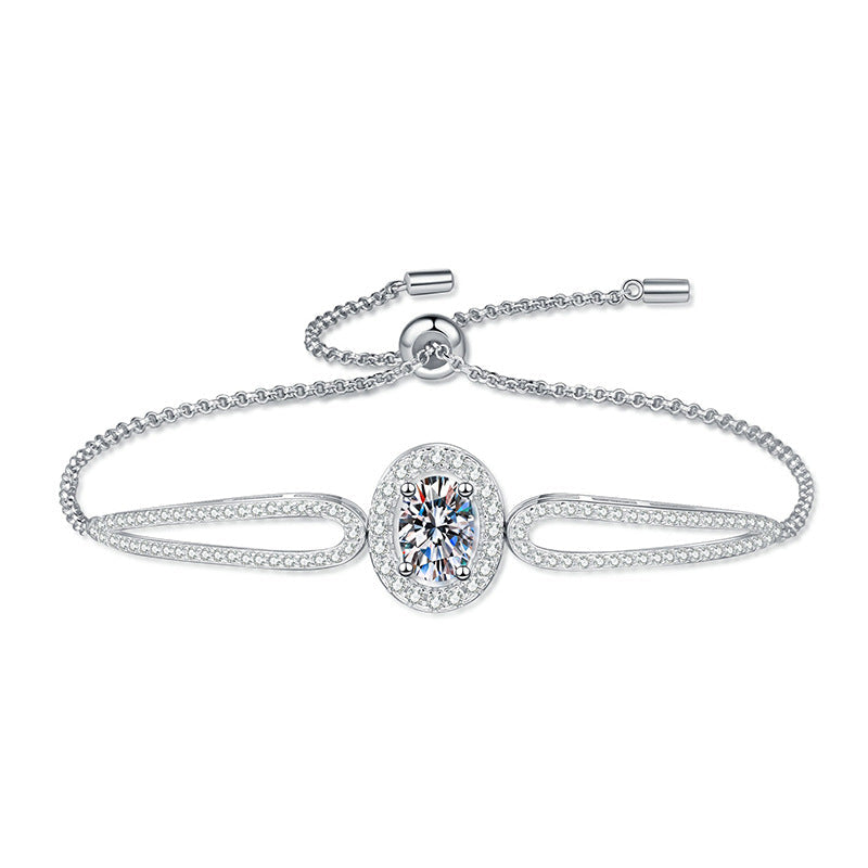 [Saipan]"PIGEON'S EGG" TEARDROP MOISSANITE BRACELET