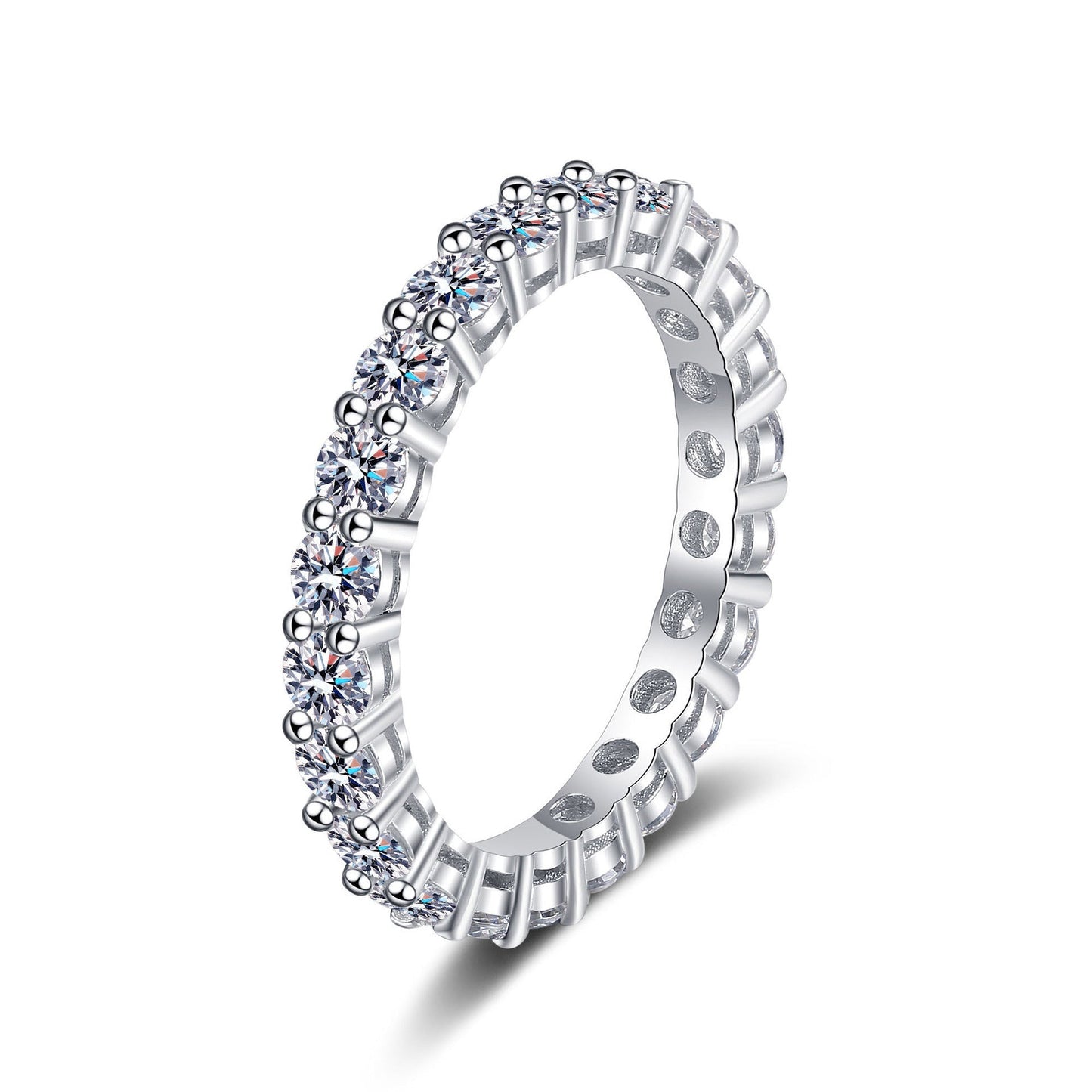 [Saipan]LUXURIOUS 2.2 CARAT FULL ETERNITY MOISSANITE RING