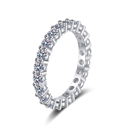[Saipan]LUXURIOUS 2.2 CARAT FULL ETERNITY MOISSANITE RING