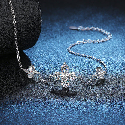 [Saipan]CLOVER LUCKY CHARM MOISSANITE BRACELET
