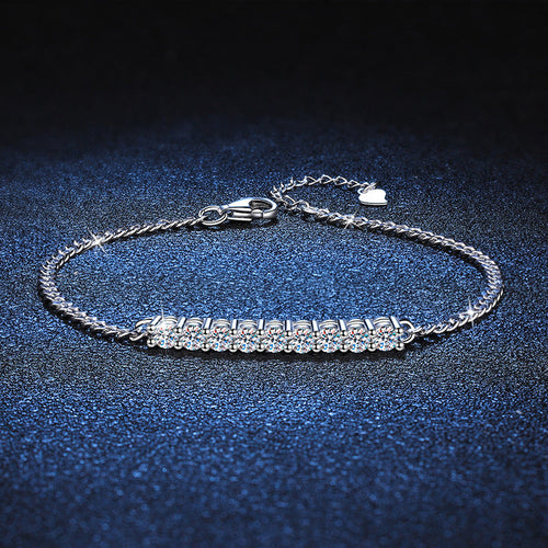 [Saipan]SMILING CURVE MOISSANITE BRACELET